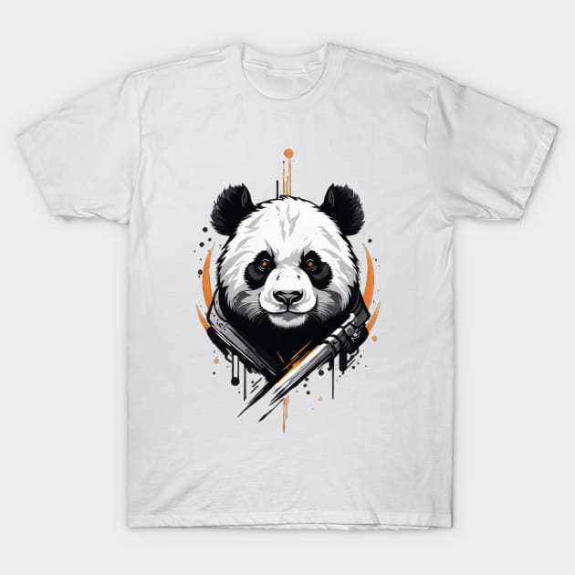 amazing logo for a Warrior panda T-Shirt by ghazistore